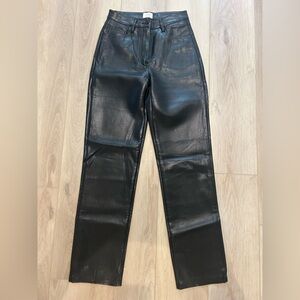 Aritzia leather pants